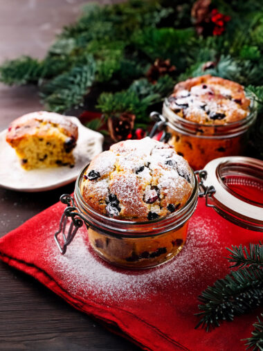 Christstollen im Buegelglas Weihnachten