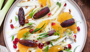 Fenchel Orangen Salat mit Datteln