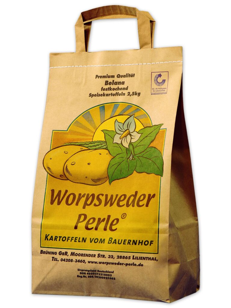 Papiertüte mit Kartoffeln Worpsweder Perle