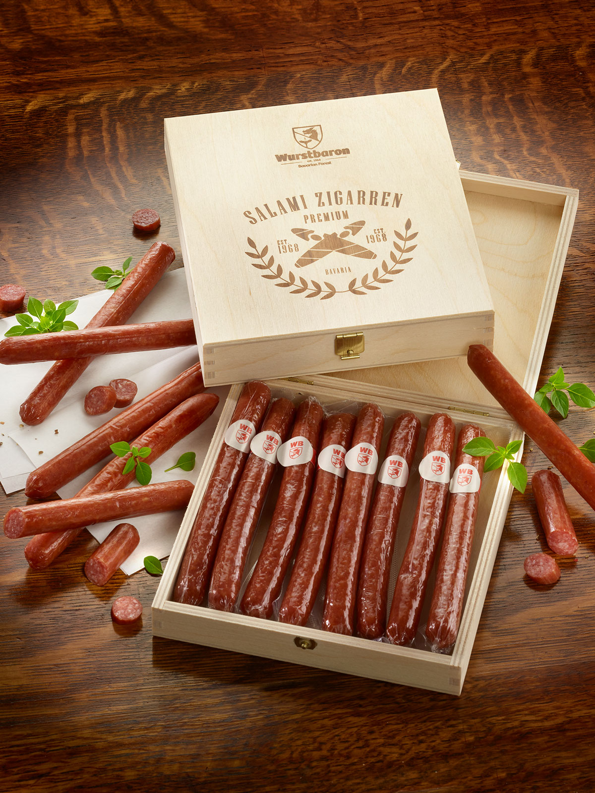 Wurstbaron Geschenkbox „Salami-Zigarren“