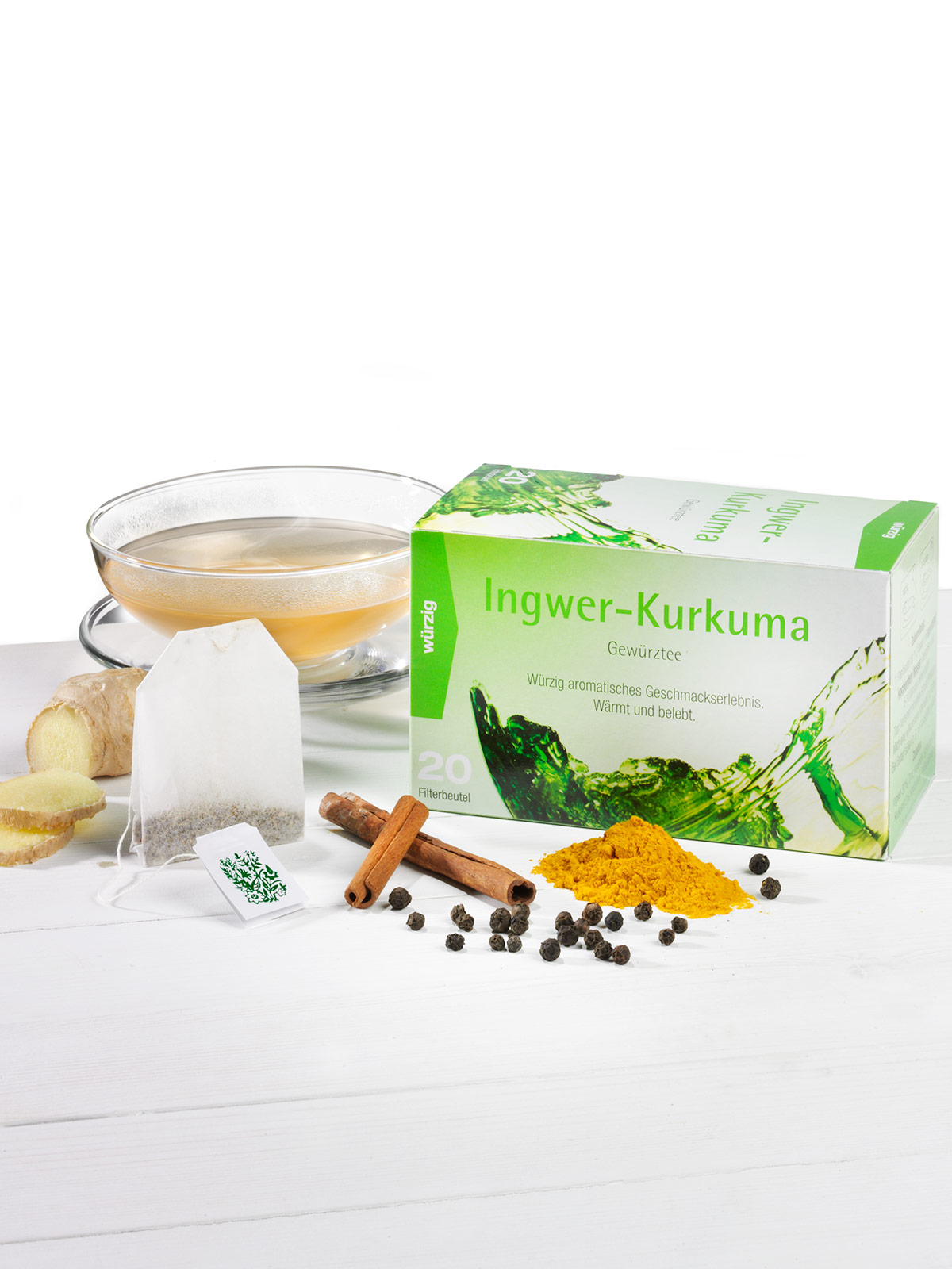 Ingwer-Kurkuma-Gewürztee