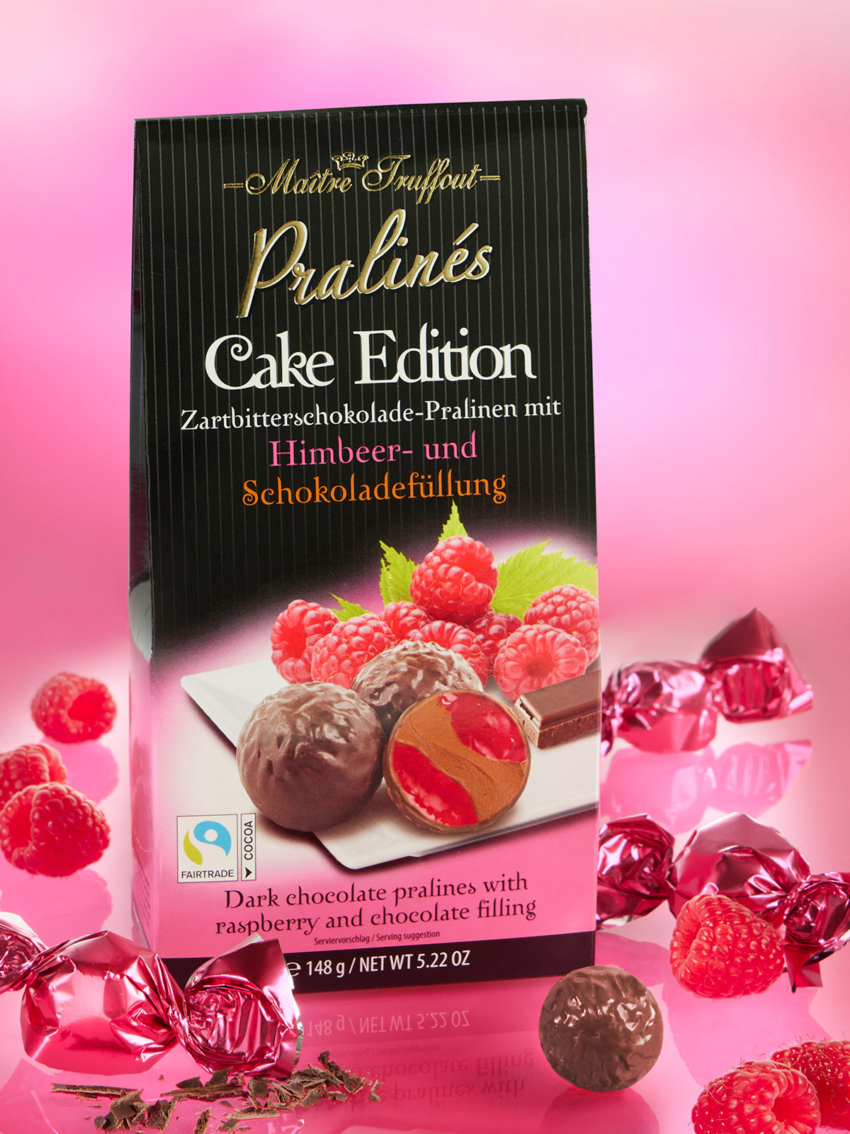 Zartbitter-Pralinen „Himbeere“ 