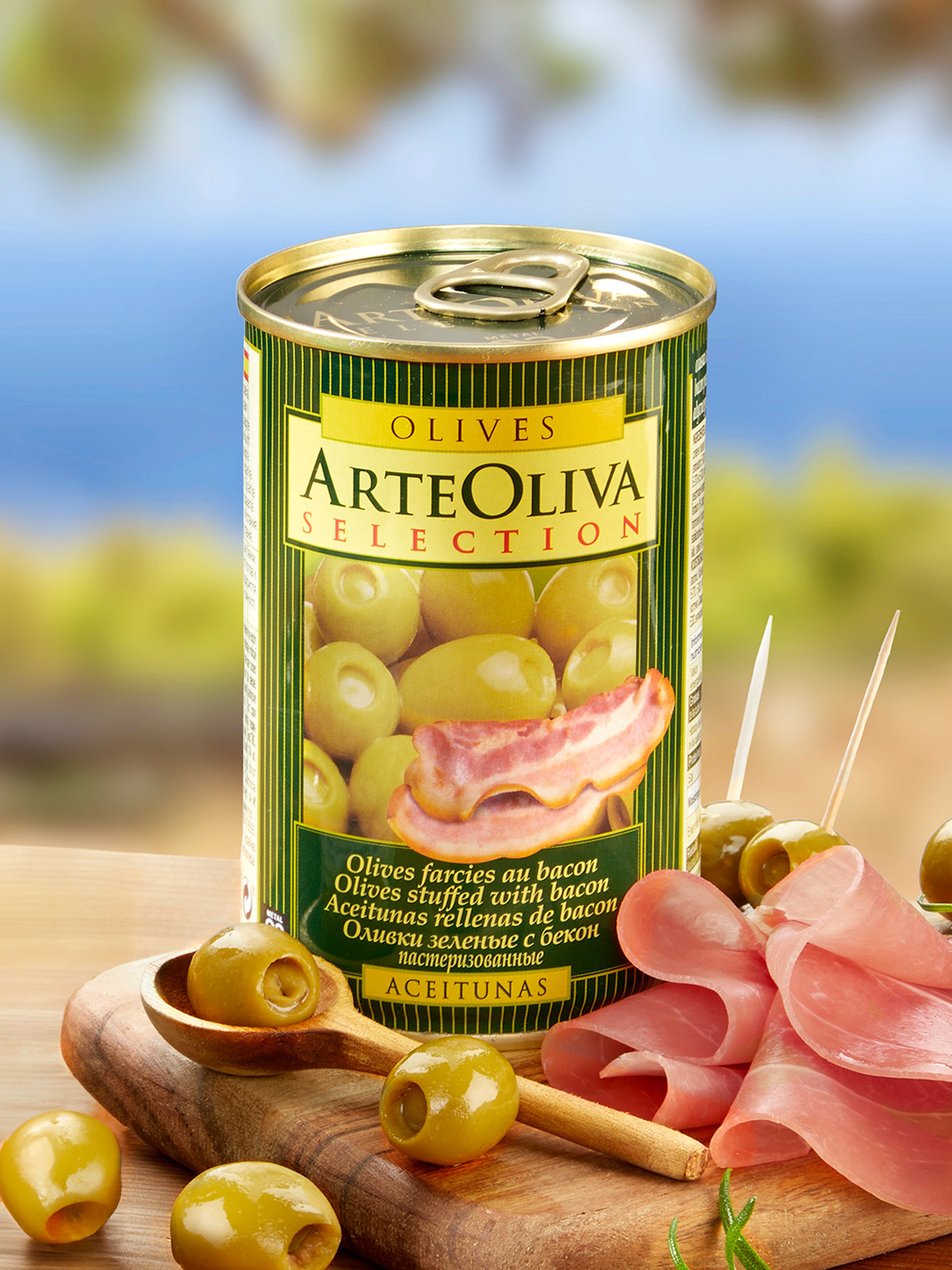 Spanische Oliven mit Bacon