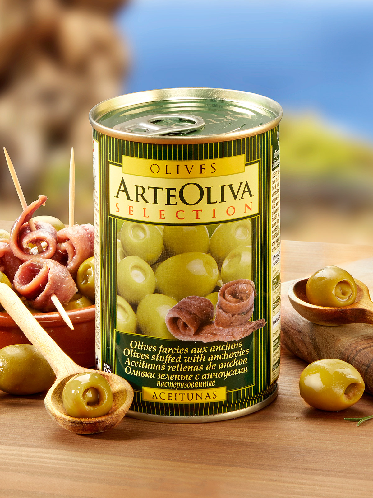 Spanische Oliven mit Sardellen