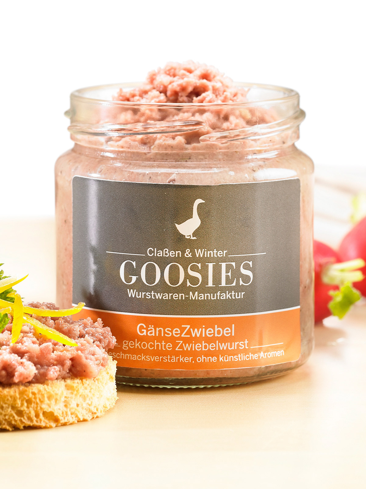 Gänse-Zwiebelwurst