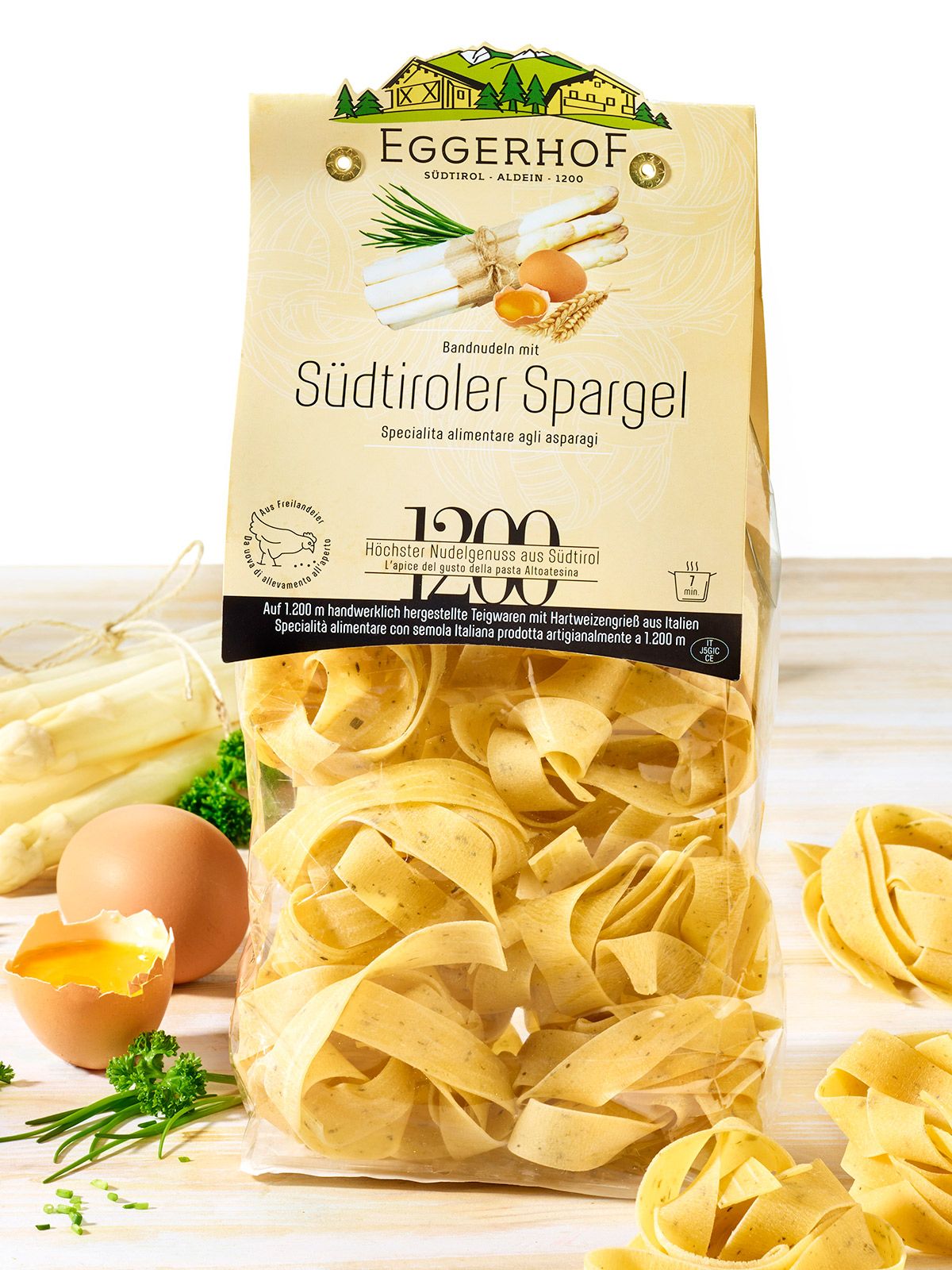 Südtiroler Spargel-Bandnudeln